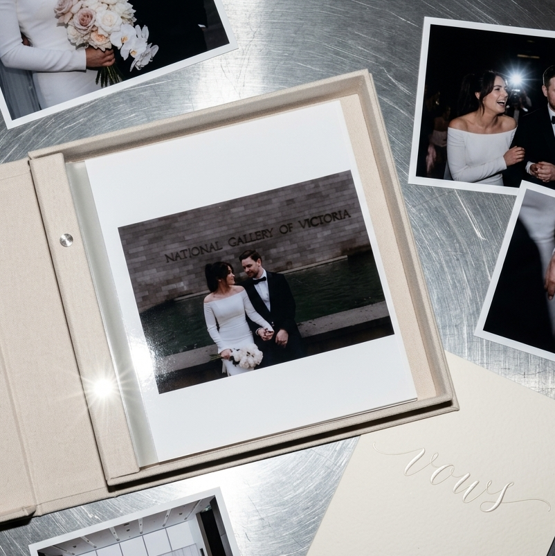Heirloom Linen Wedding Album